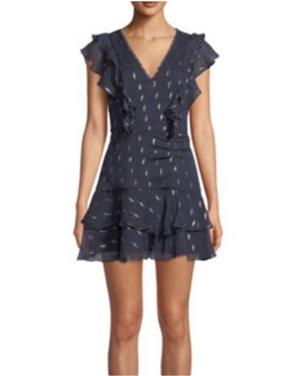 La Maison Talulah Dresses & Skirts - La Maison Talulah Midnight Silk Blend Dance Mini Dress Size Small